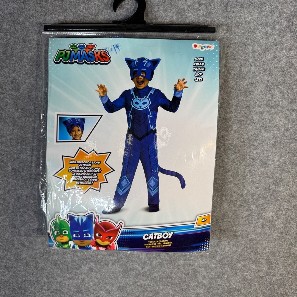 PJ Masks‎ Catboy Costume Toddler Size 2T Halloween Cosplay Dress Up Disguise